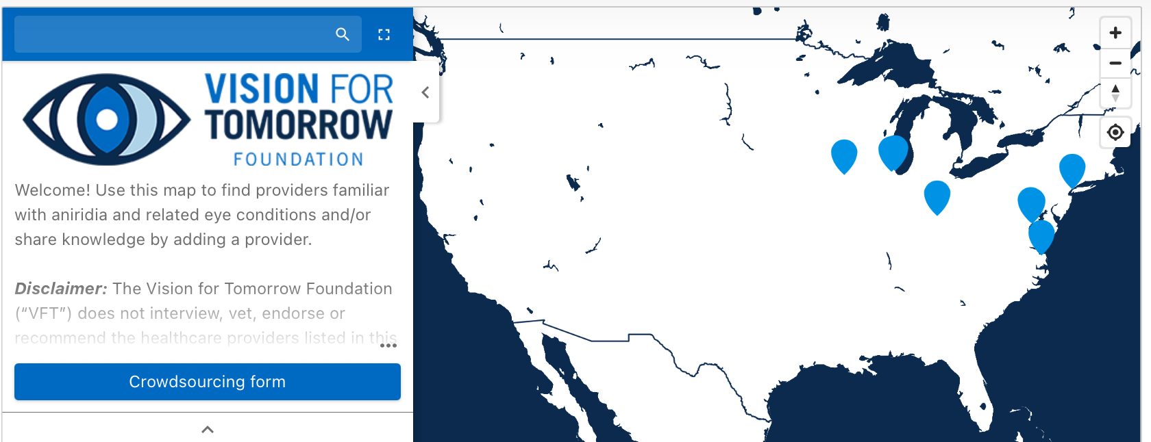 VFT Announces New Crowdsourced Map of Eye Care Professionals 